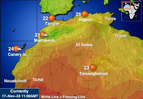 Libija Vreme Temperatura Zemljevid 