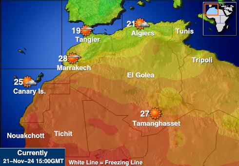 Libya Weather Temperature Map 