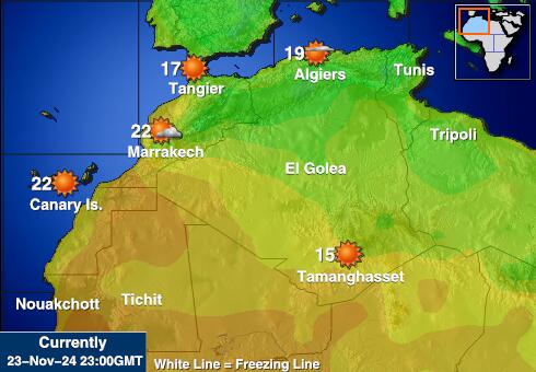 Libyen Vejret temperatur kort 