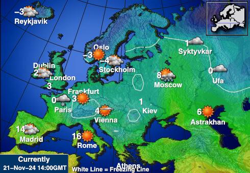 Luxembourg Weather Temperature Map 