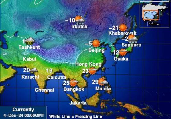 Maldives Weather Temperature Map 