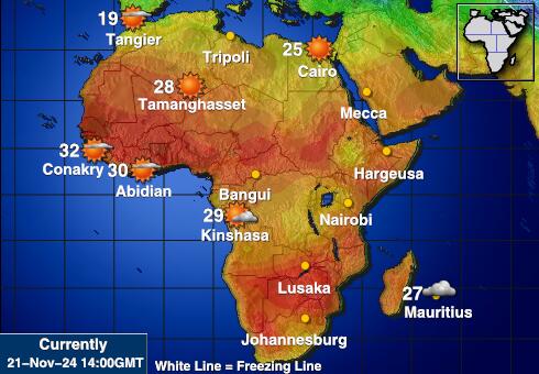 Mali Weather Temperature Map 