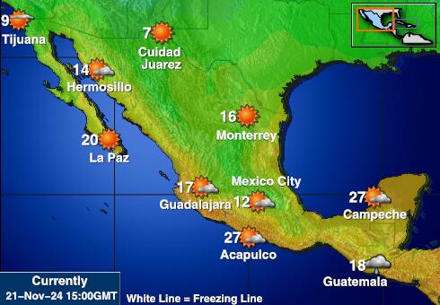 Mexico Weather Temperature Map 