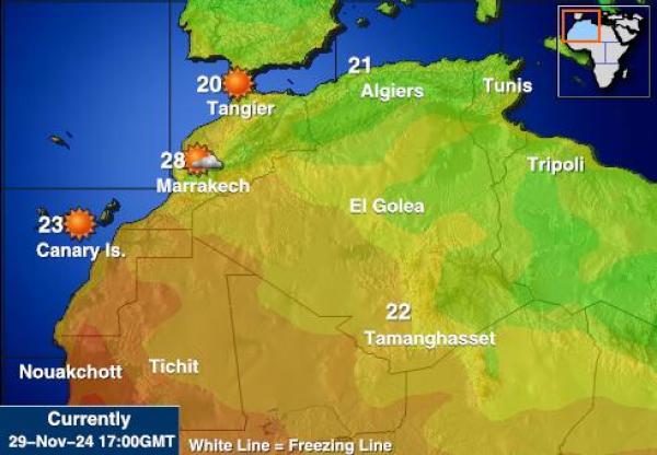 Morocco Temperatura meteorologica 