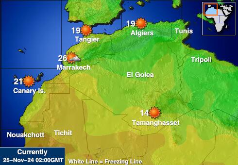 Morocco Weather Temperature Map 