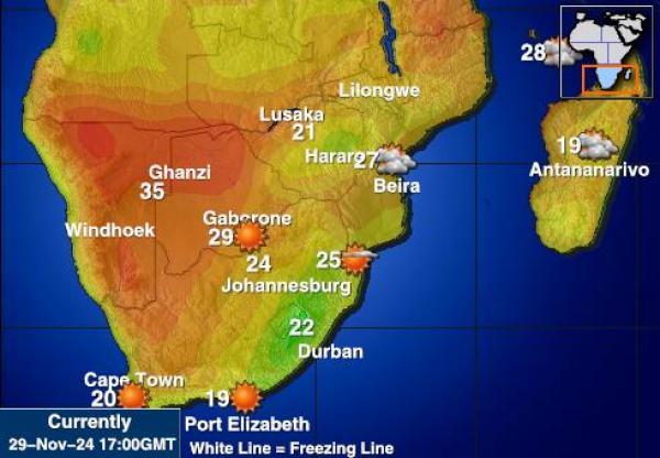 Mozambique Temperatura meteorologica 