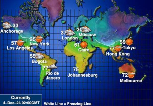 Nauru Weather Temperature Map 