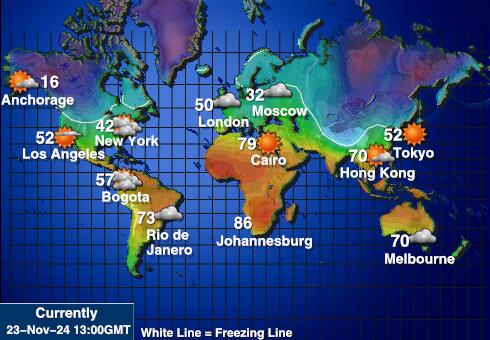 Navassa Island Carte des températures de Météo 