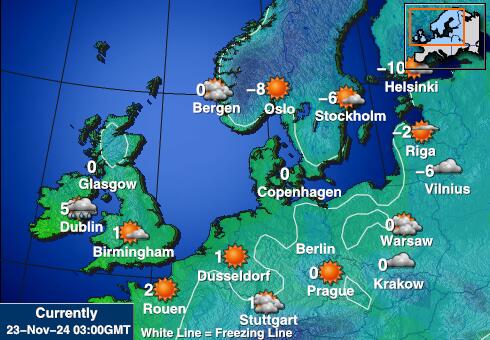 Holland Veður hitastig kort 