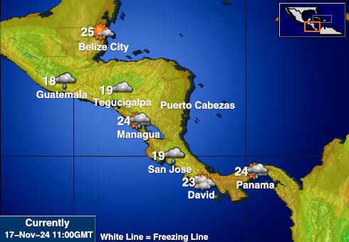 Panama Vreme Temperatura Zemljevid 