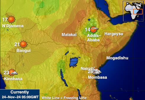 Somali Temperatura Mapa pogody 