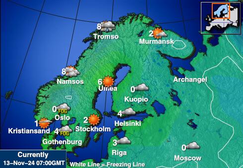 Svalbard Laika temperatūra karte 