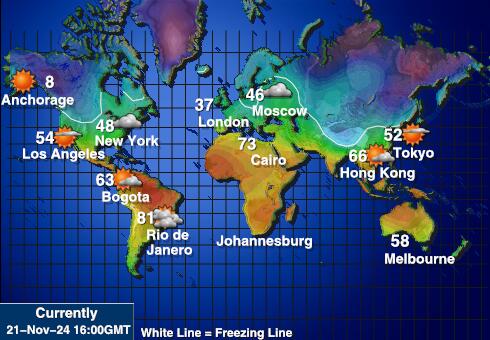 Tonga Weather Temperature Map 