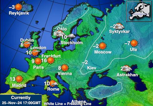 バチカン市国 天気温度マップ 