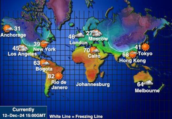 Mondo Temperatura meteorologica 