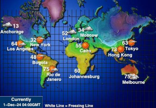 Mondo Temperatura meteorologica 